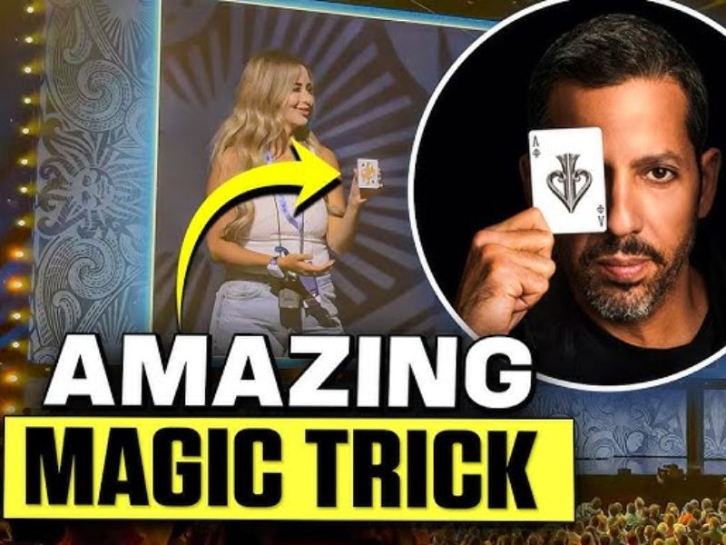 David Blaine Interactive Card Trick For 12,000 People!