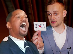 Will Smith SLAPS Magician During Card Trick!