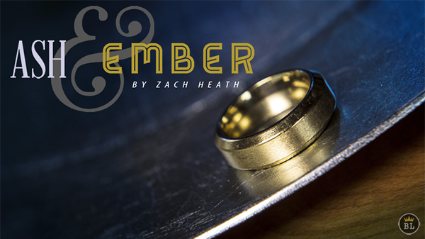 Ash and Ember Gold Beveled Size 8 (2 Rings) by Zach Heath  - Trick