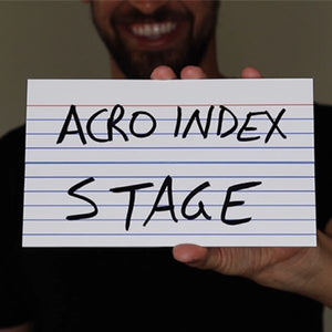Acro Index Dry Erase Large 5x8 by Blake Vogt
