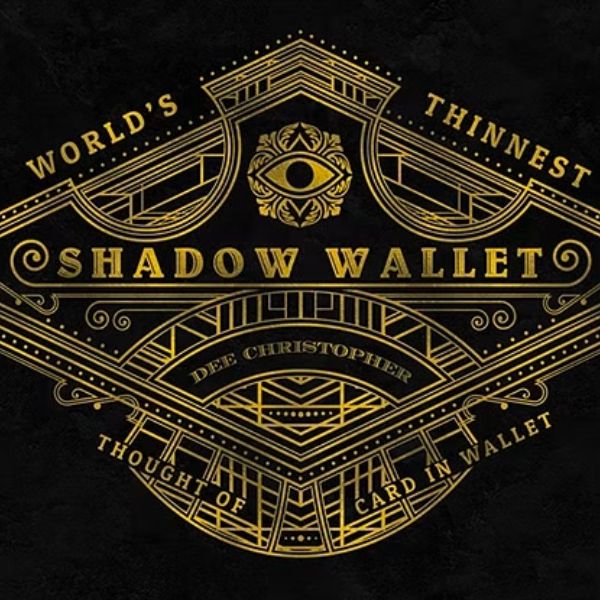 Shadow Wallet (Black Leather) by Dee Christopher